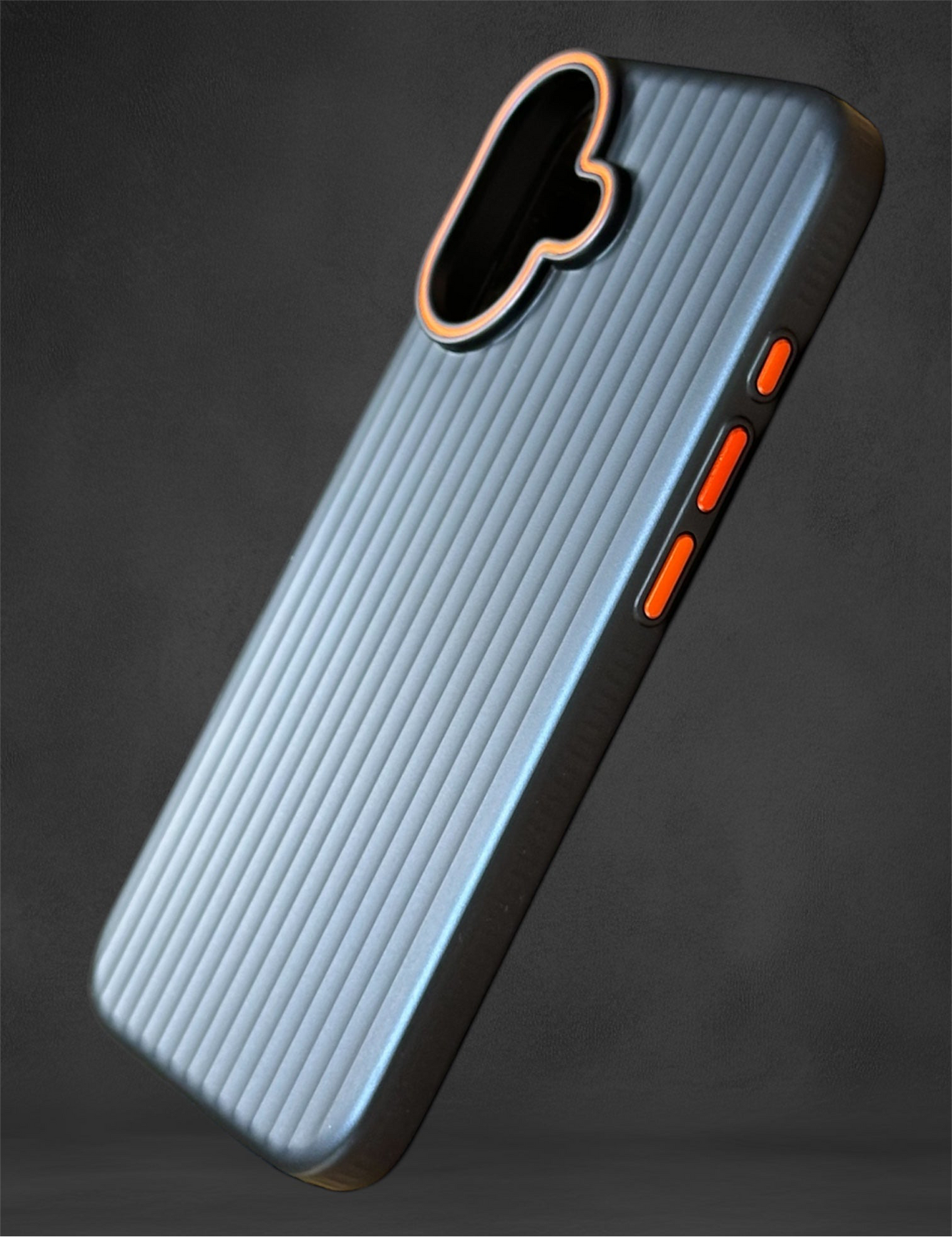 Räfflad Mobilskal i metall för iPhone 16