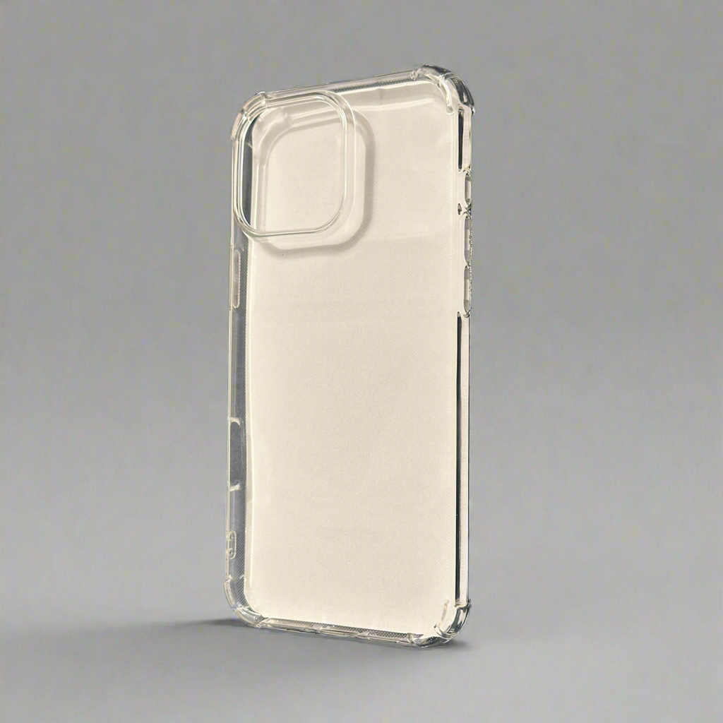 Transparent mobilskal med hörnskydd