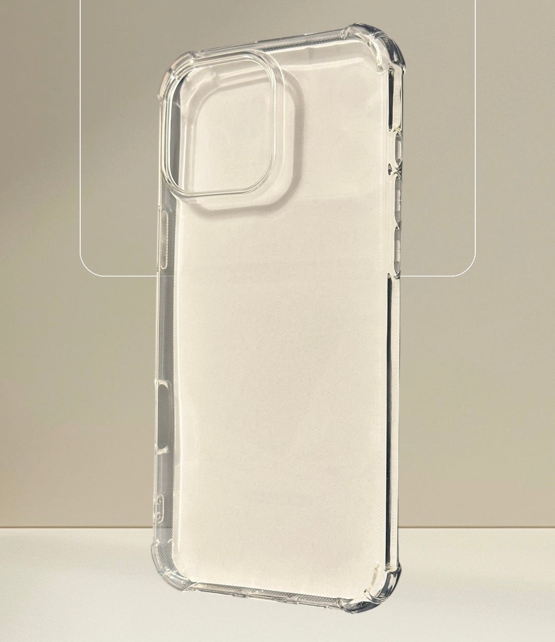 Transparent mobilskal med hörnskydd