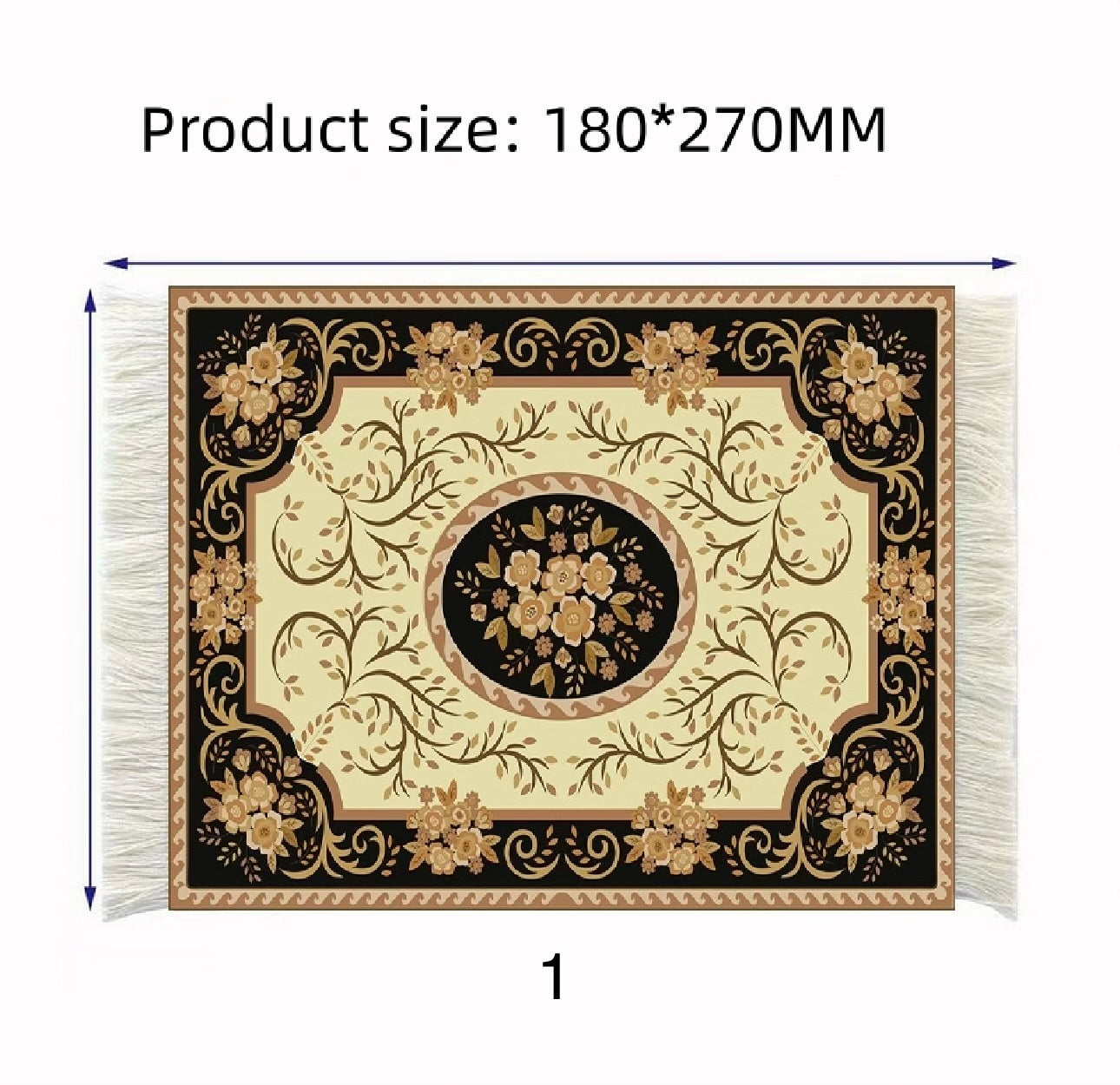 Orientalisk musmatta med tofsar