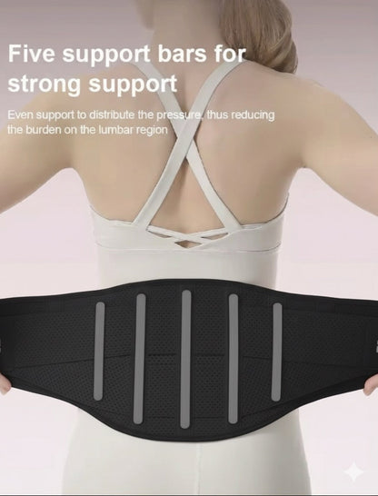 Ryggstöd med fem stödskenor – för ländrygg och midja