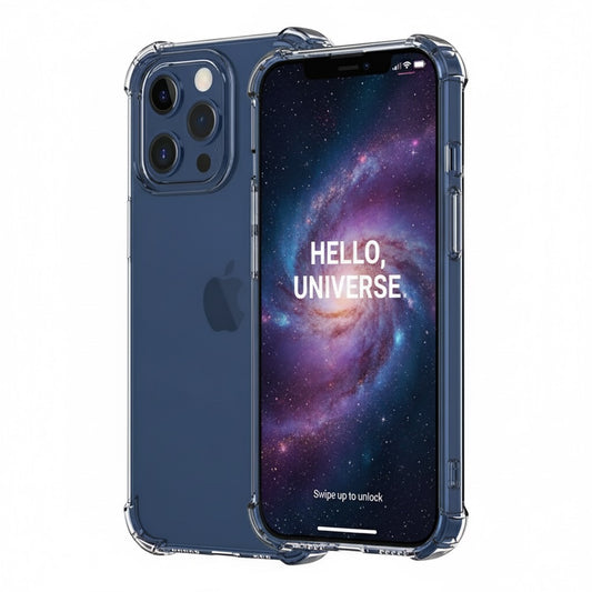 Transparent mobilskal med hörnskydd