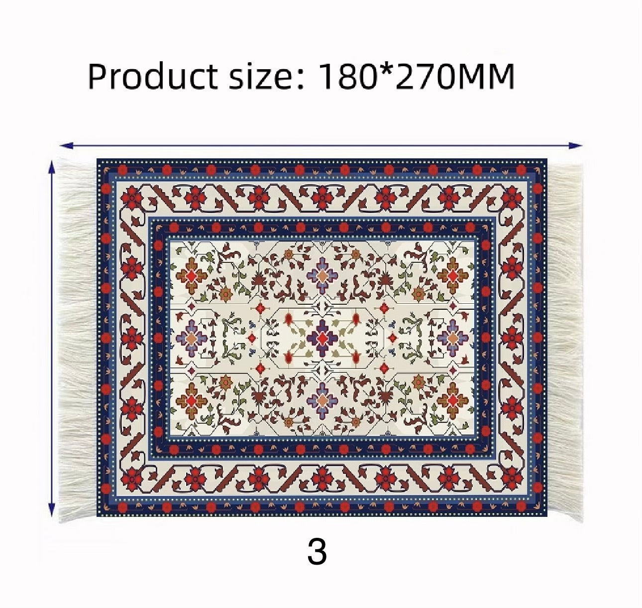 Orientalisk musmatta med tofsar