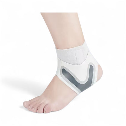 Ankelstöd / Fotledsstöd med kompression – Justerbart och tunt (passar i skor)
