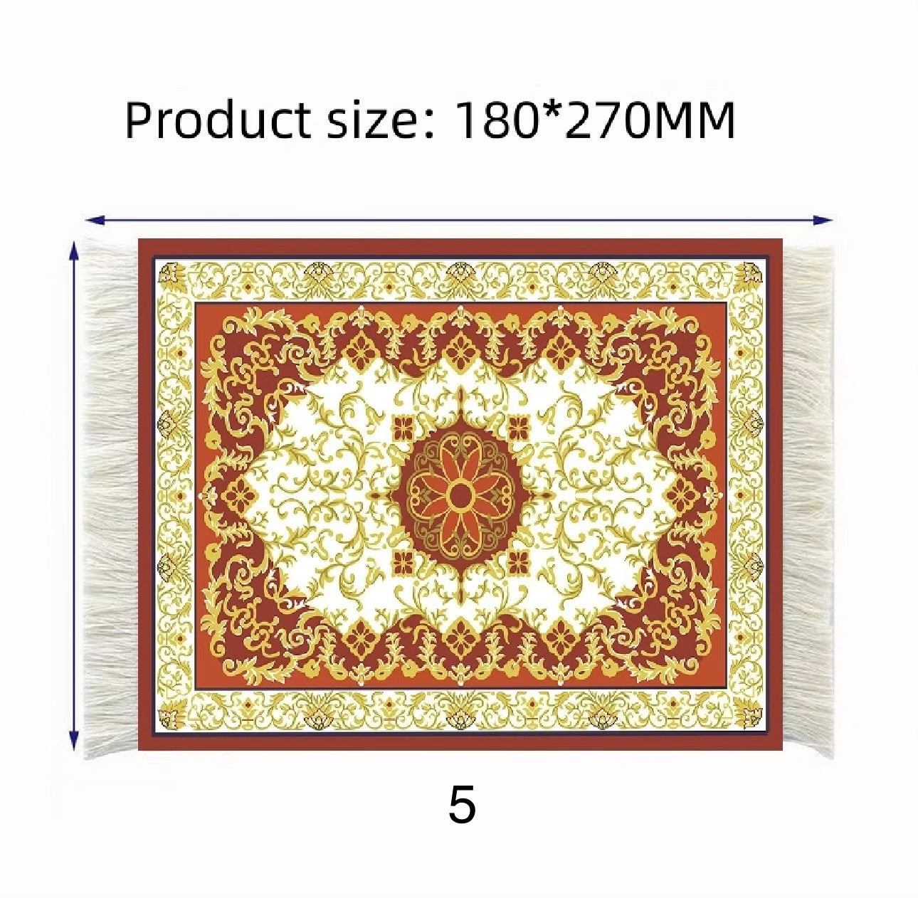 Orientalisk musmatta med tofsar