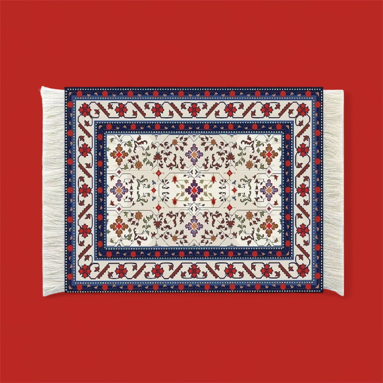 Orientalisk musmatta med tofsar