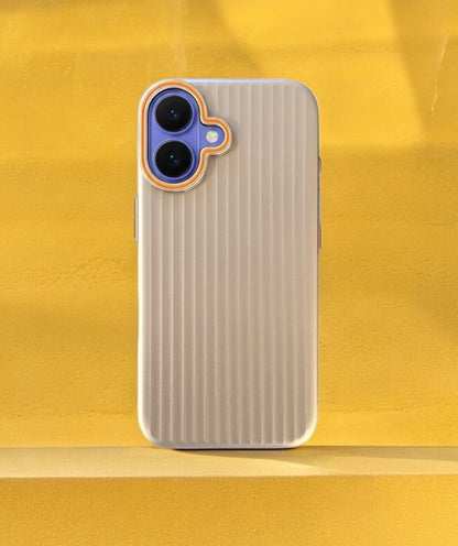 Räfflad Mobilskal i metall för iPhone 16