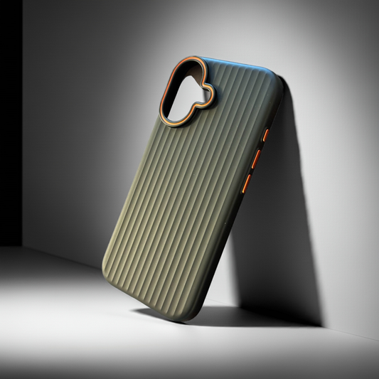 Räfflad Mobilskal i metall för iPhone 16